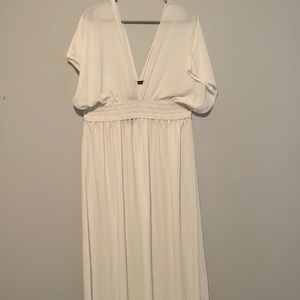 White Linen Maxi Dress🤍